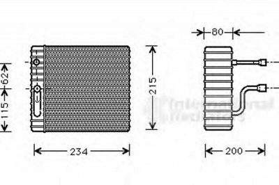 VAN WEZEL 1800v089 -  Испаритель, кондиционер